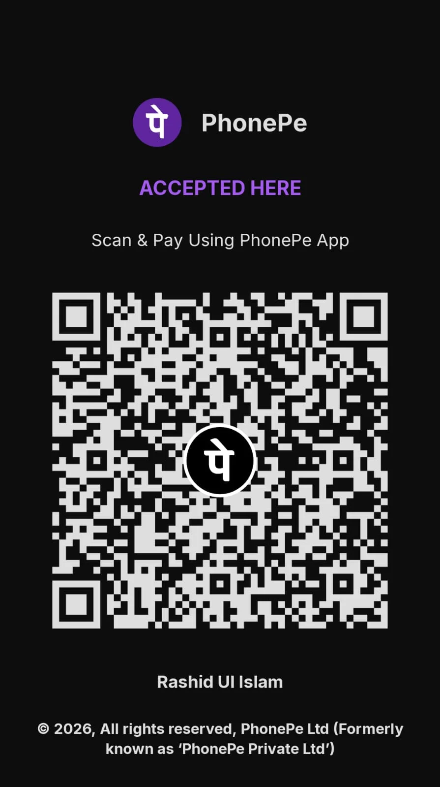 Pay ₹999 QR